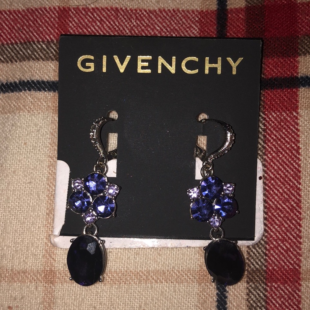 Purple diamond Givenchy earings